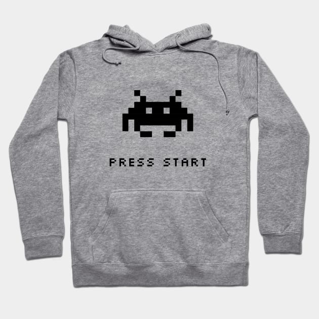 Press Start Hoodie by Printadorable